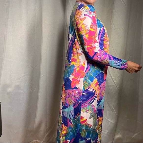 GORGEOUS COLOURFUL COVER UP DUSTER - Picture 5 of 6